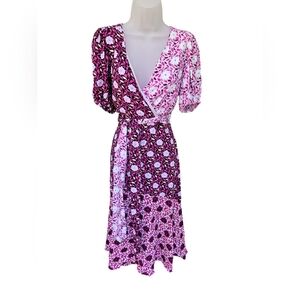 Ann Taylor Floral Wrap Dress